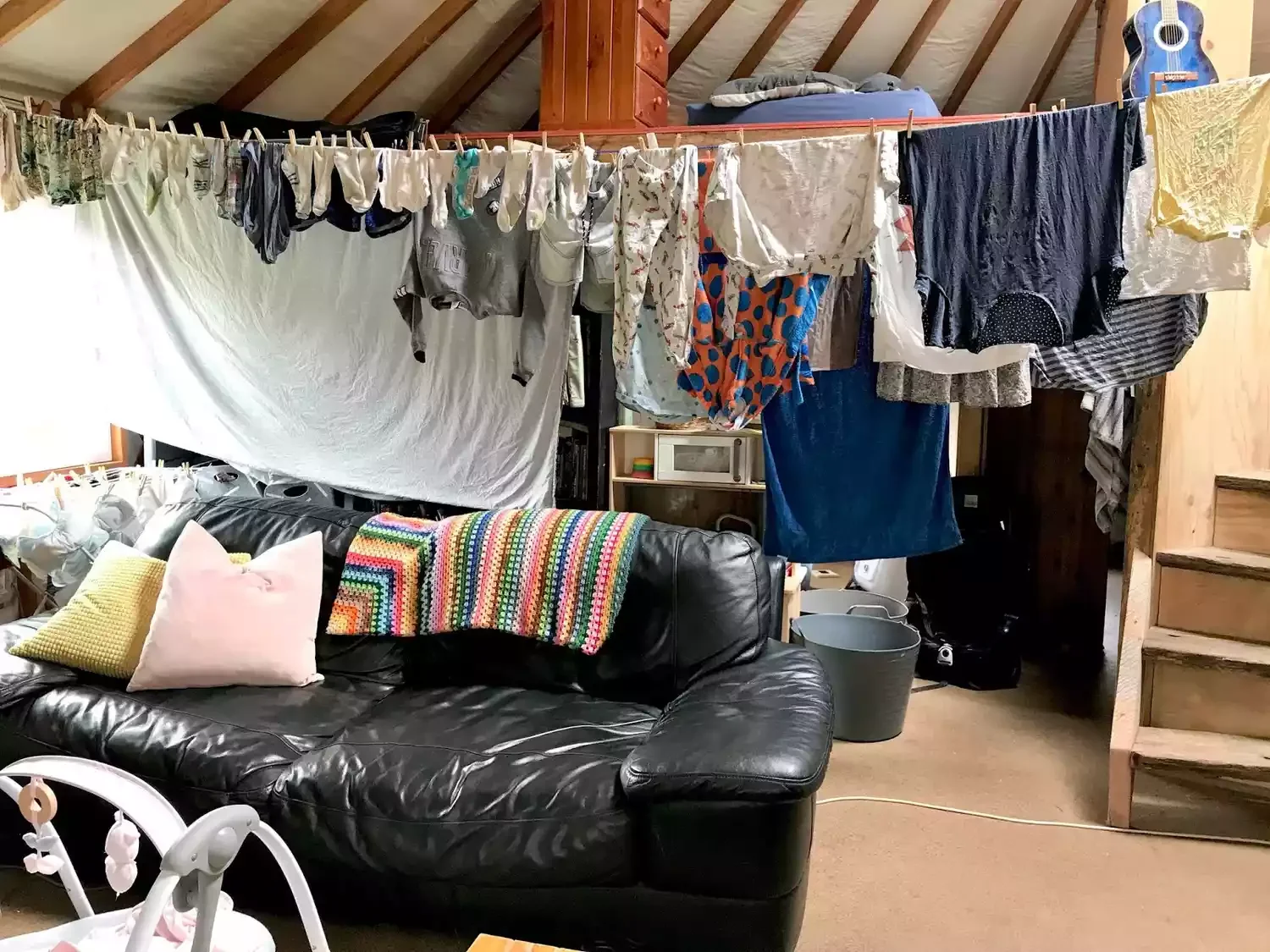 11 Creative DIY Clothesline Projects That Transform Your Home 6 Indoor Washing Line