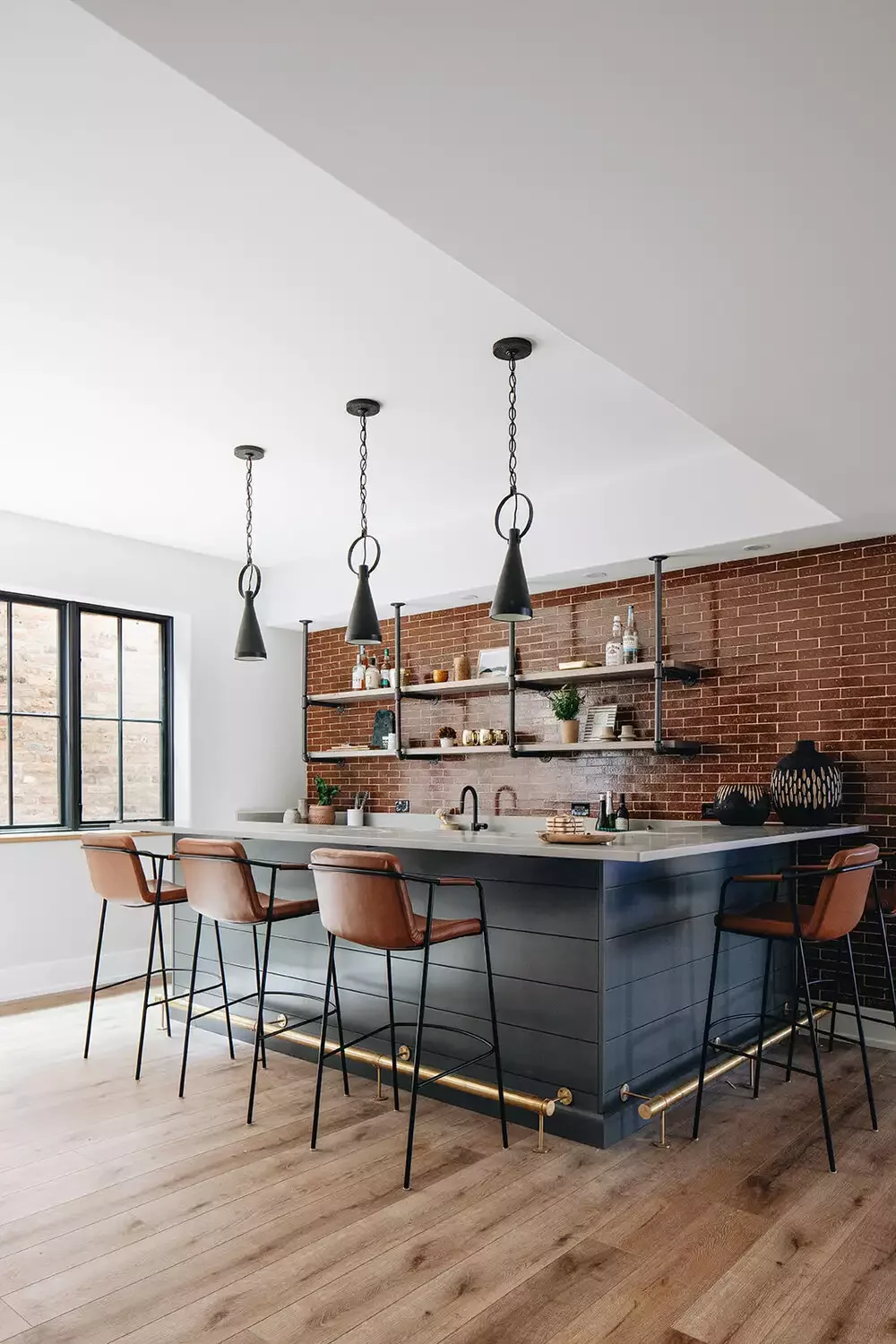 41 Stylish Bar Shelf Ideas That Will Transform Your Home Bar 35 Industrial Bar Shelf