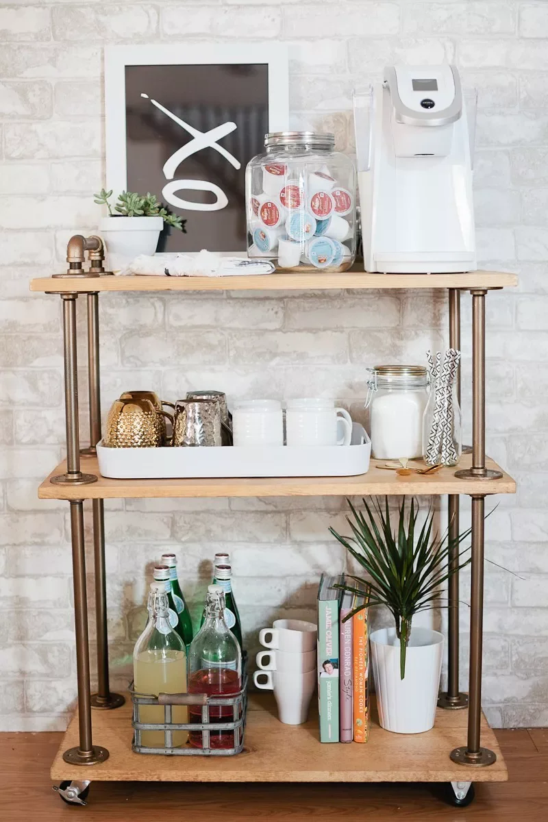 43 Stylish Coffee Bar Ideas That'll Transform Your Morning Routine Industrial Coffee Bar
