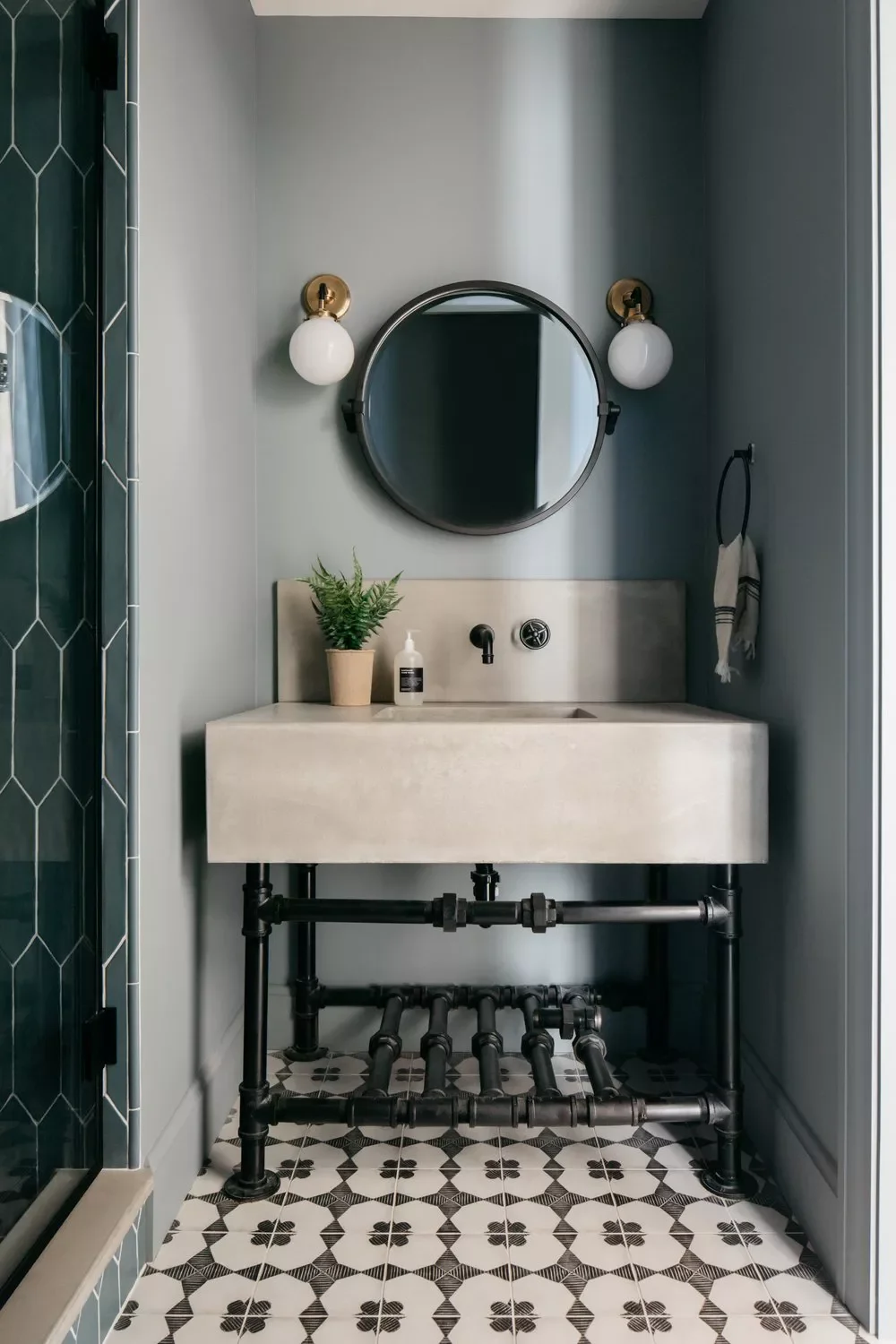 25 Compact Bathroom Vanity Ideas That Maximize Style and Storage 20 Industrial-Style Vanity