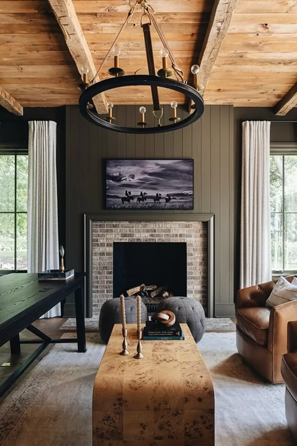 22 Media Room Ideas That Will Transform Your Home Entertainment Space 11 Infuse Rustic Touches