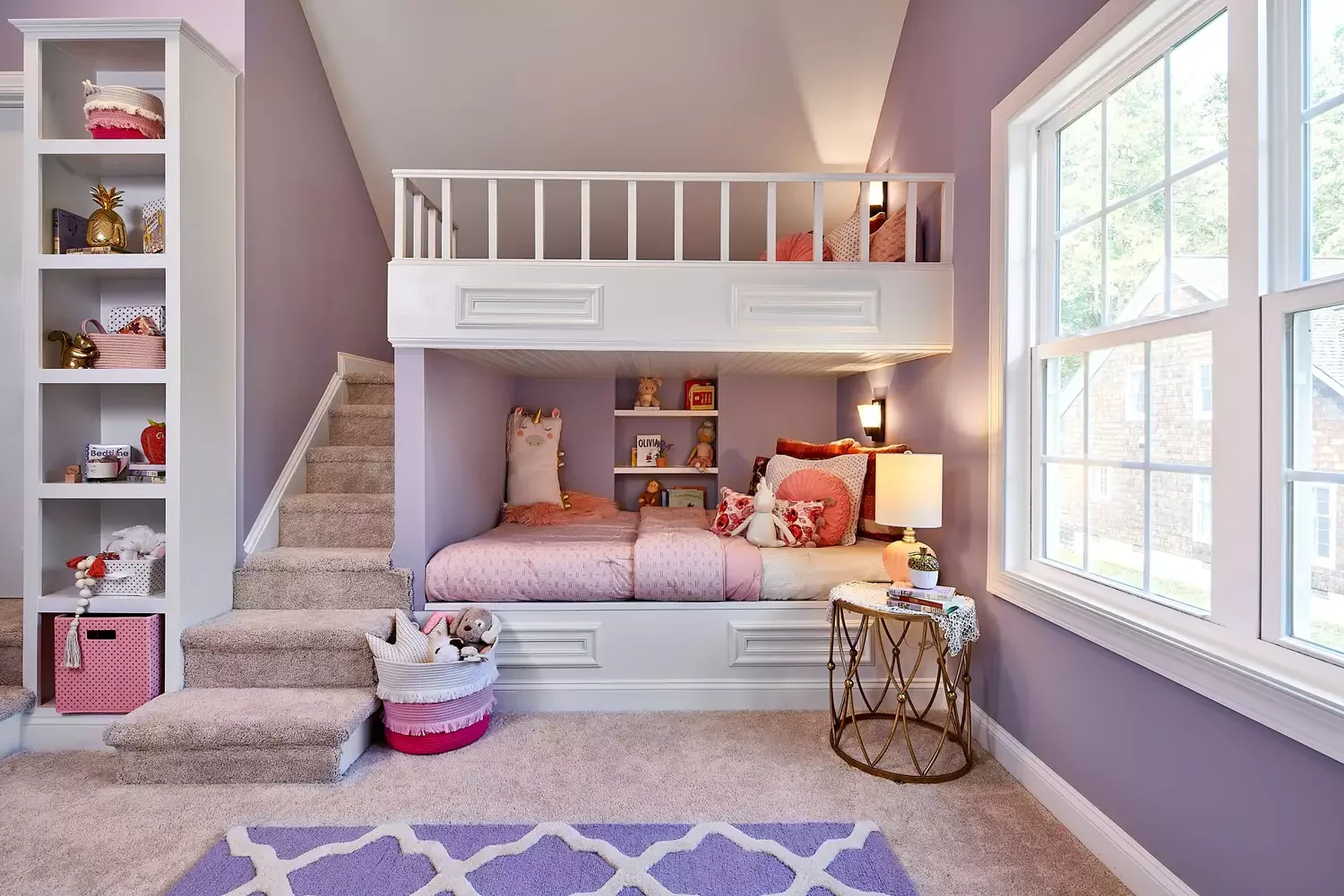 33 Cozy Attic Bedroom Ideas That Will Transform Your Space 13 Install Built-In Bunk Beds
