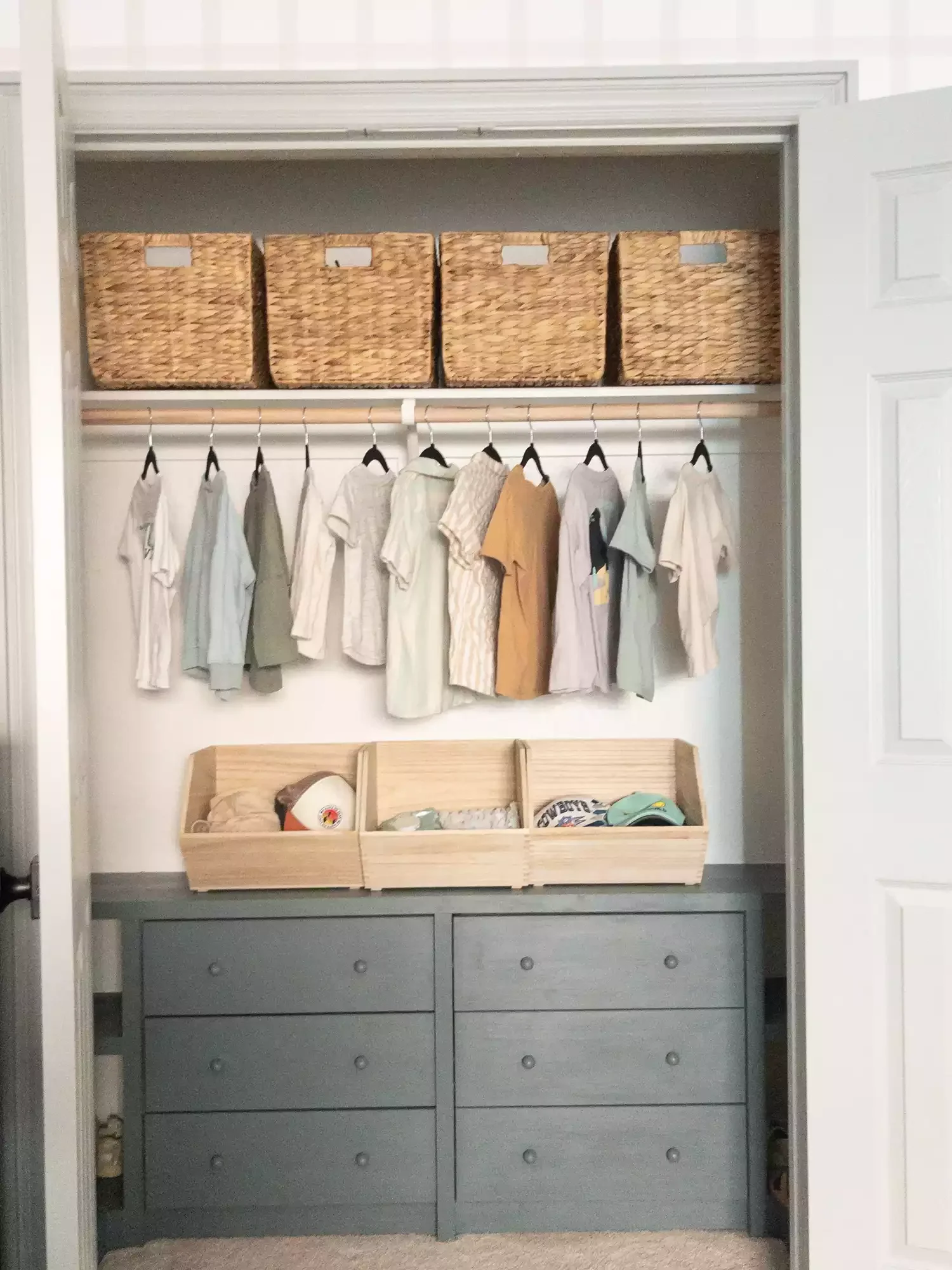 12 Creative Ways to Transform Your Reach-In Closet Into Something Amazing Install Built-in Dressers