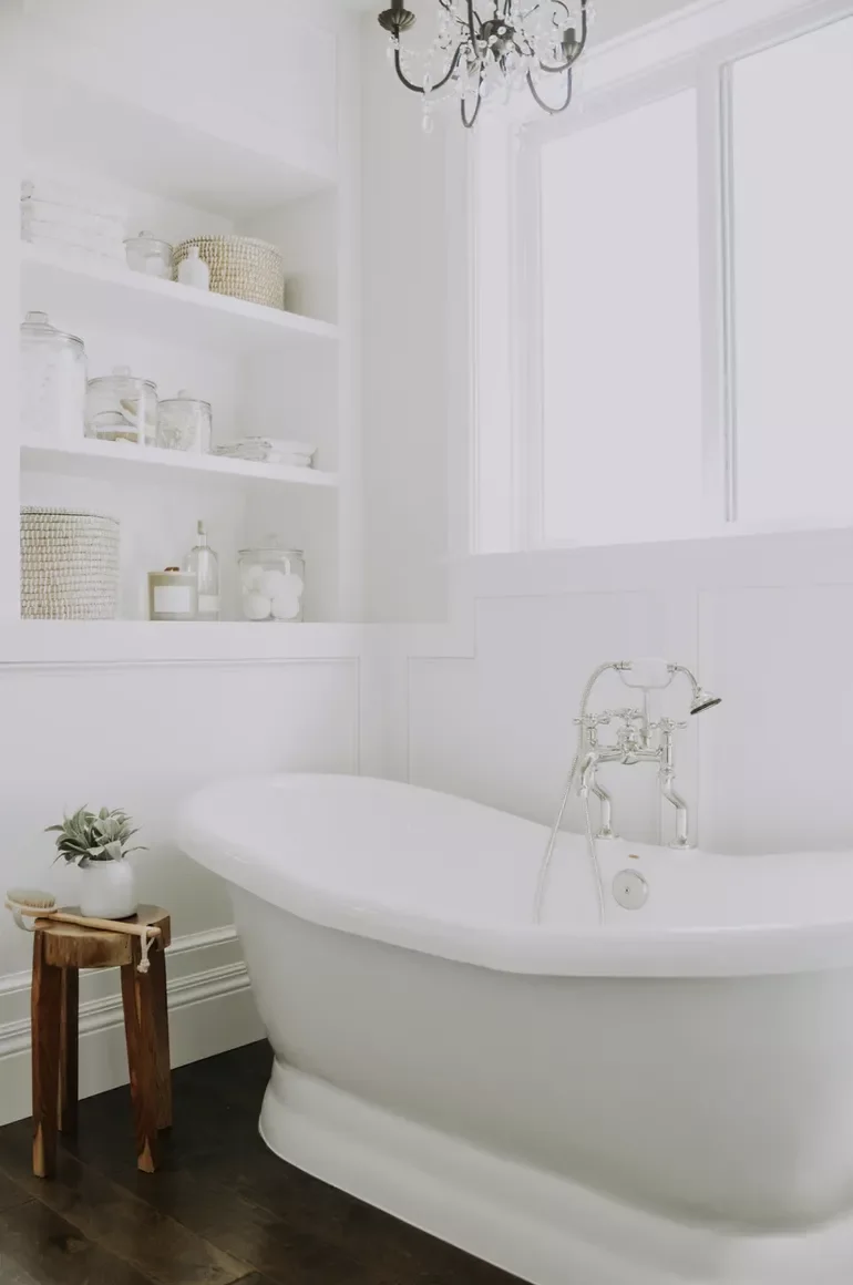 22 Stunning Bathtub Design Ideas That Will Transform Your Bathroom 12 Install Built-in Shelves