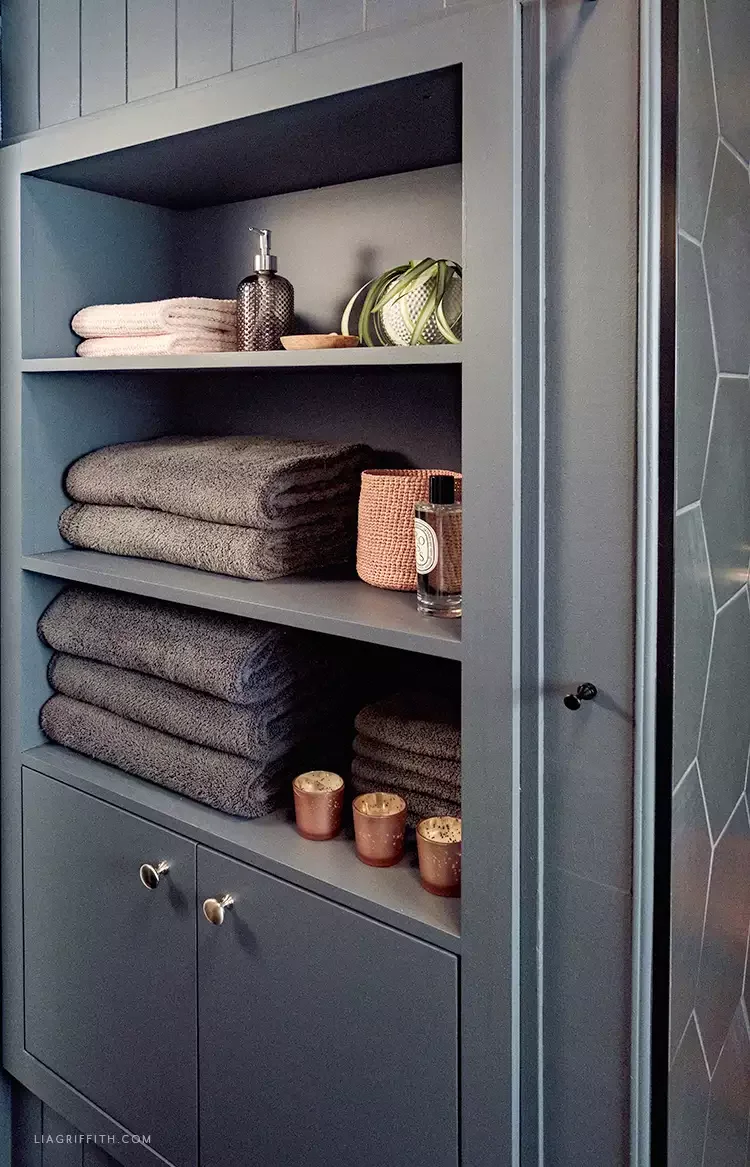 43 Smart Bathroom Storage Solutions That Maximize Every Inch Install Built-in Shelving