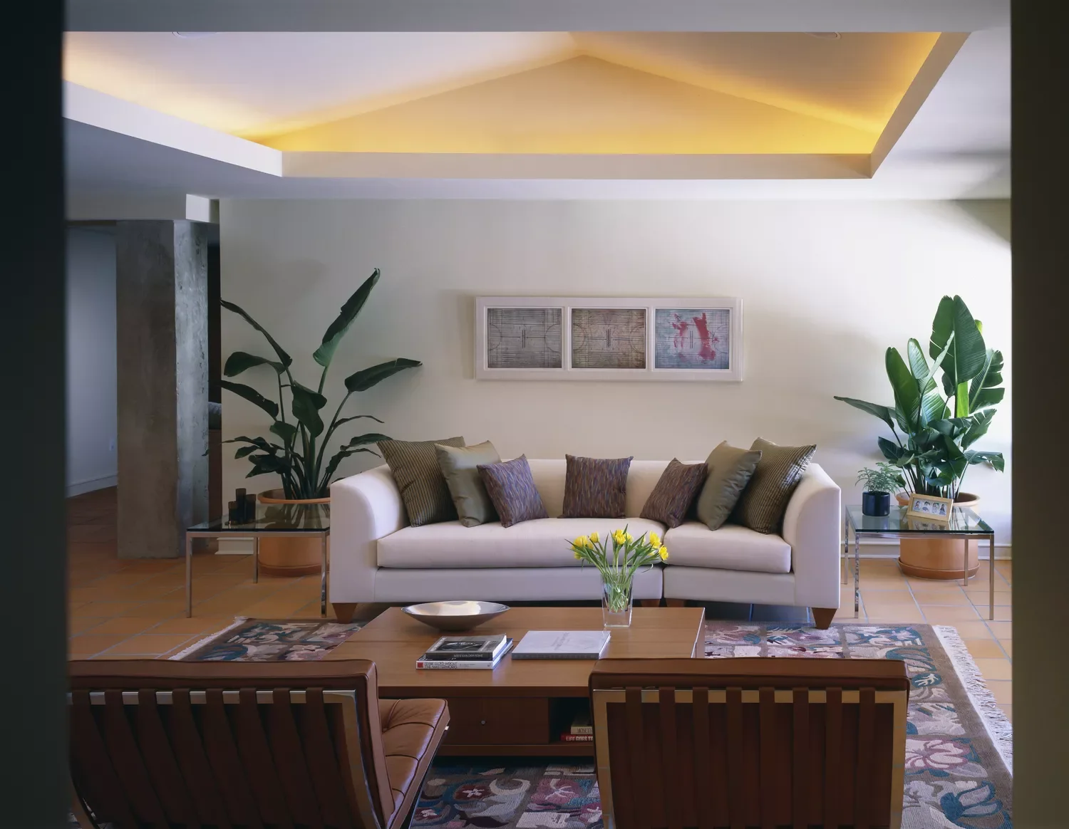 30 Stunning Vaulted Ceiling Ideas to Transform Your Space 17 Install Cozy Mood Lighting