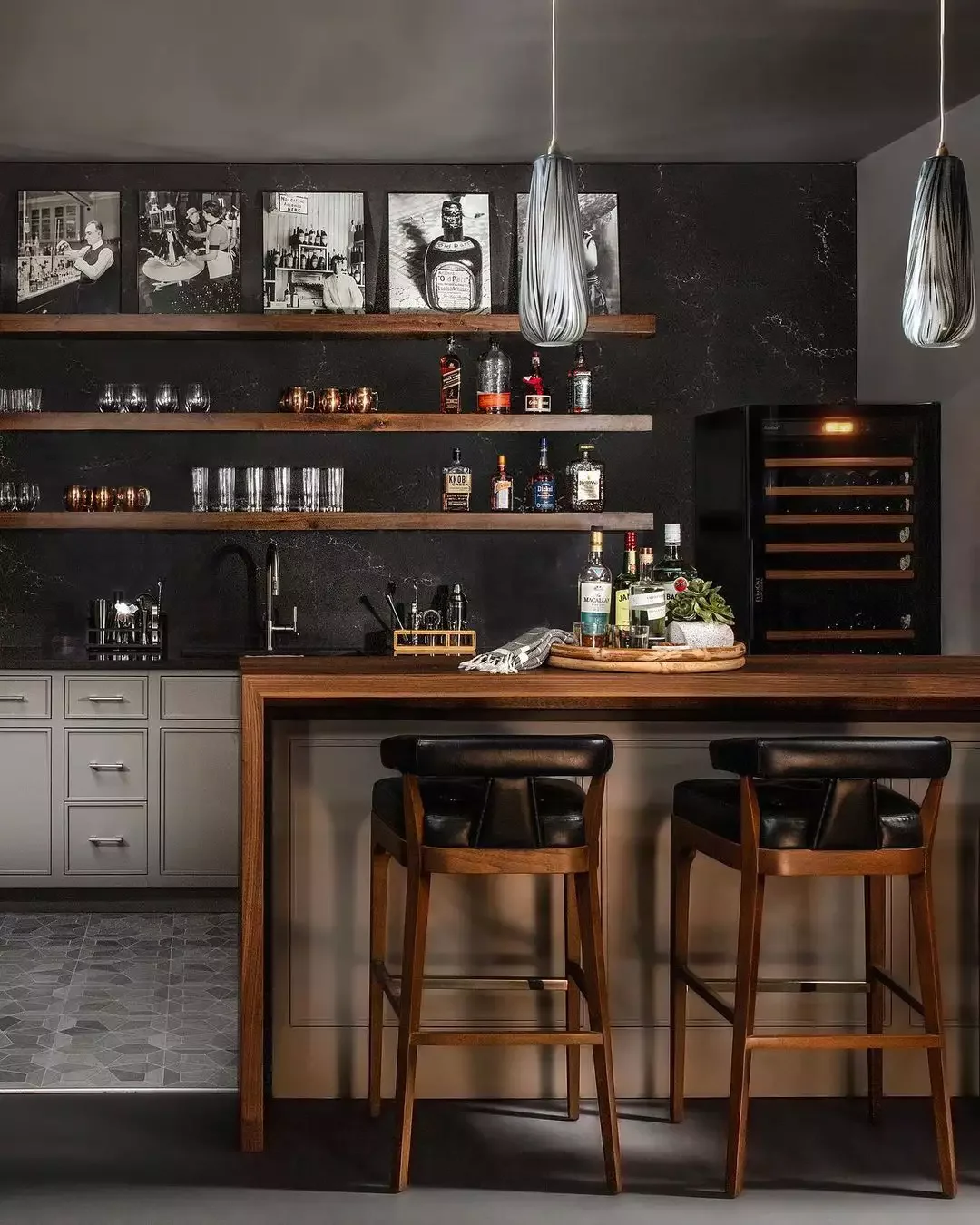 24 Creative Basement Wall Ideas That Will Transform Your Lower Level 4 Install Moody Marble