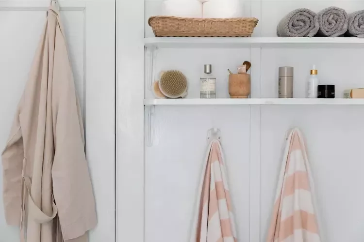 22 DIY Bathroom Makeover Ideas That Won't Break Your Budget 16 Install Open Shelving