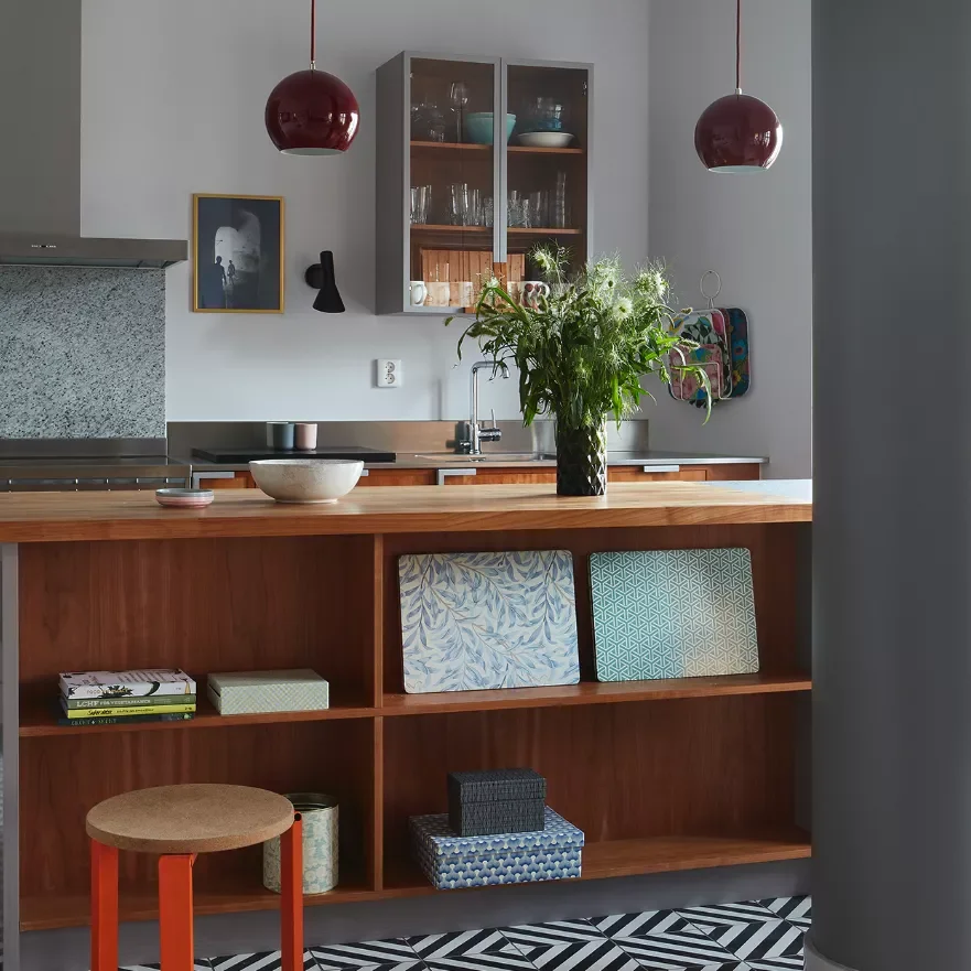 21 Creative Half Wall Ideas to Transform Your Home's Style 5 Install Open Shelving