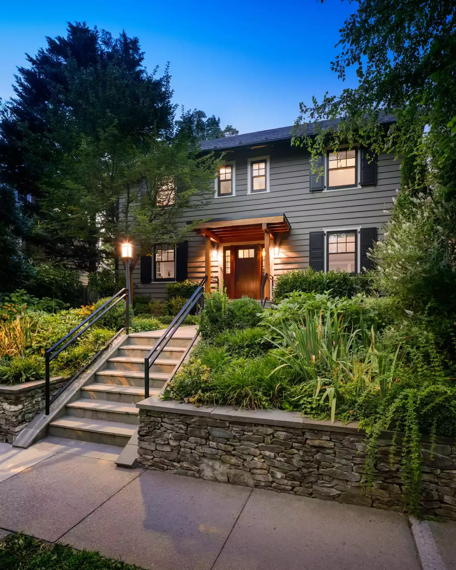 30 Stunning Front Step Ideas That Will Transform Your Home's Curb Appeal 5 Install Railings