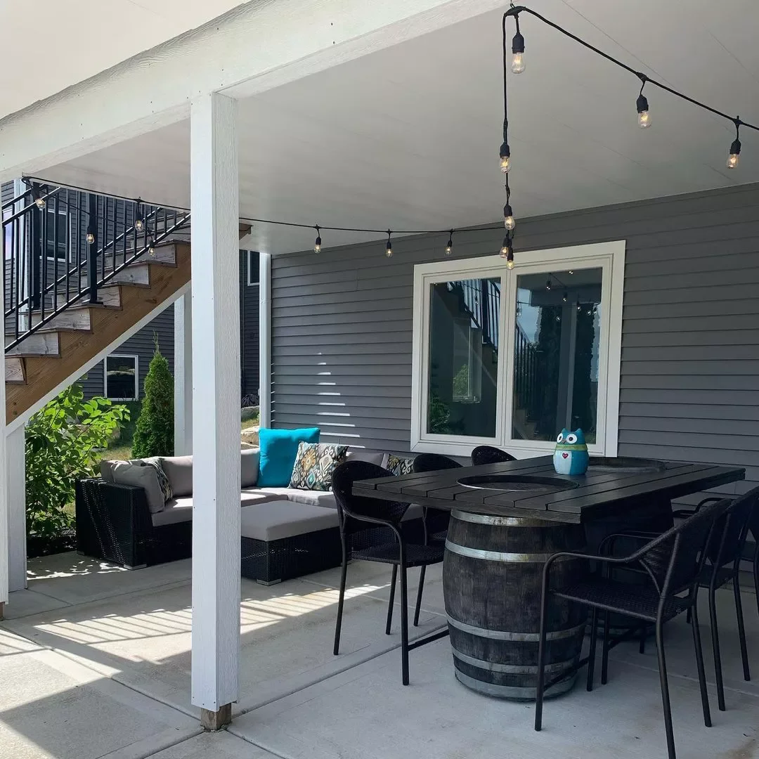 30 Beautiful Ways to Transform Your Patio with String Lights 18 Install Small Hooks