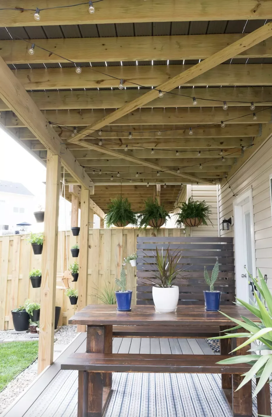 18 Creative Ways to Transform Your Under Deck Space 8 Install String Lights