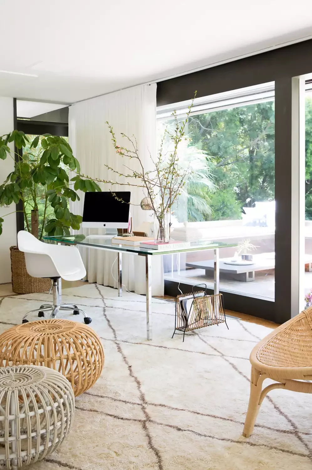 67 Stylish Modern Home Office Ideas That Make Working From Home a Joy Install Window Treatments