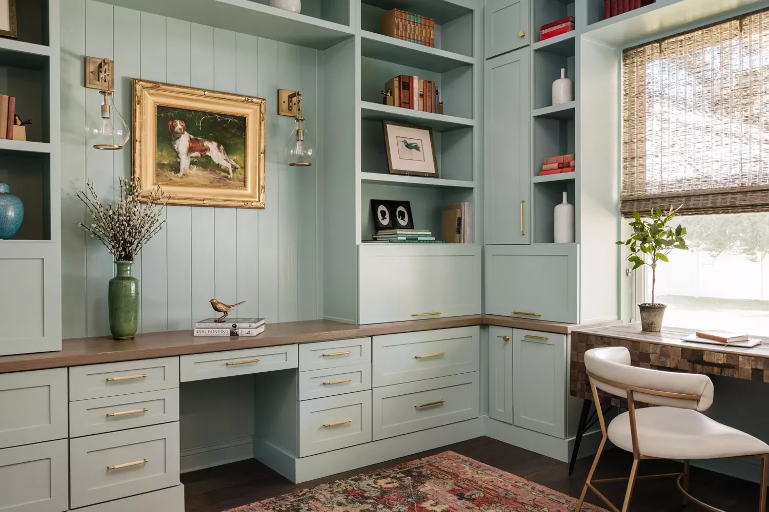 32 Study Room Ideas That Will Transform Your Workspace Into a Productivity Paradise Install Wraparound Built-Ins