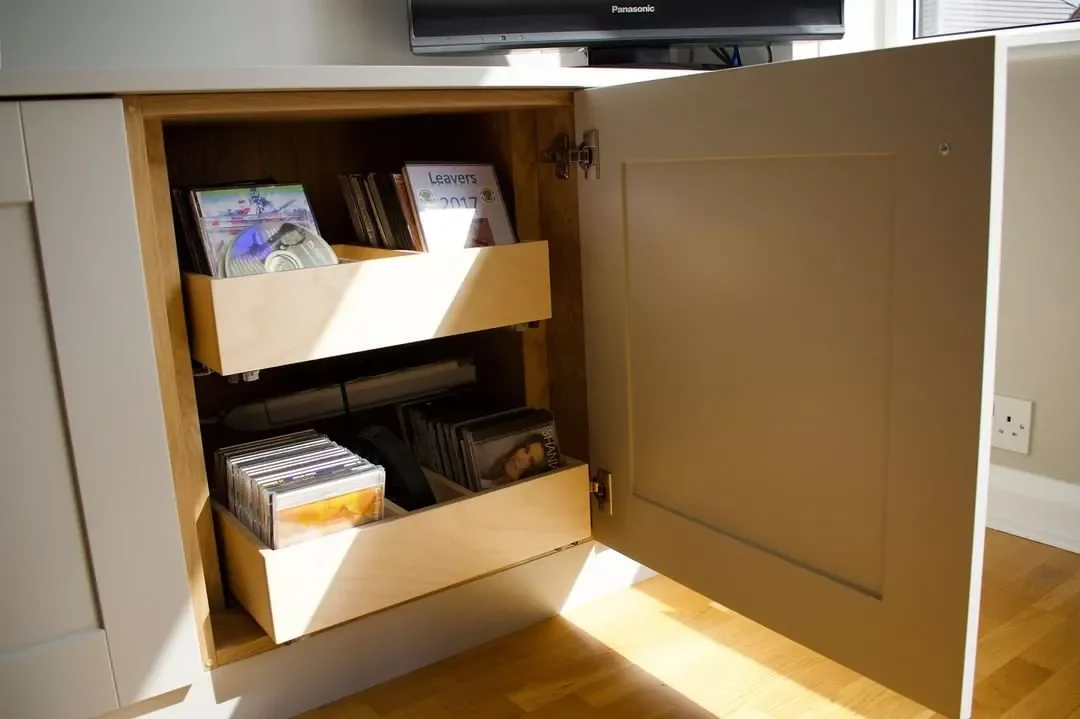 10 Stylish CD Storage Solutions That Transform Your Music Collection Install a Built-in Drawer