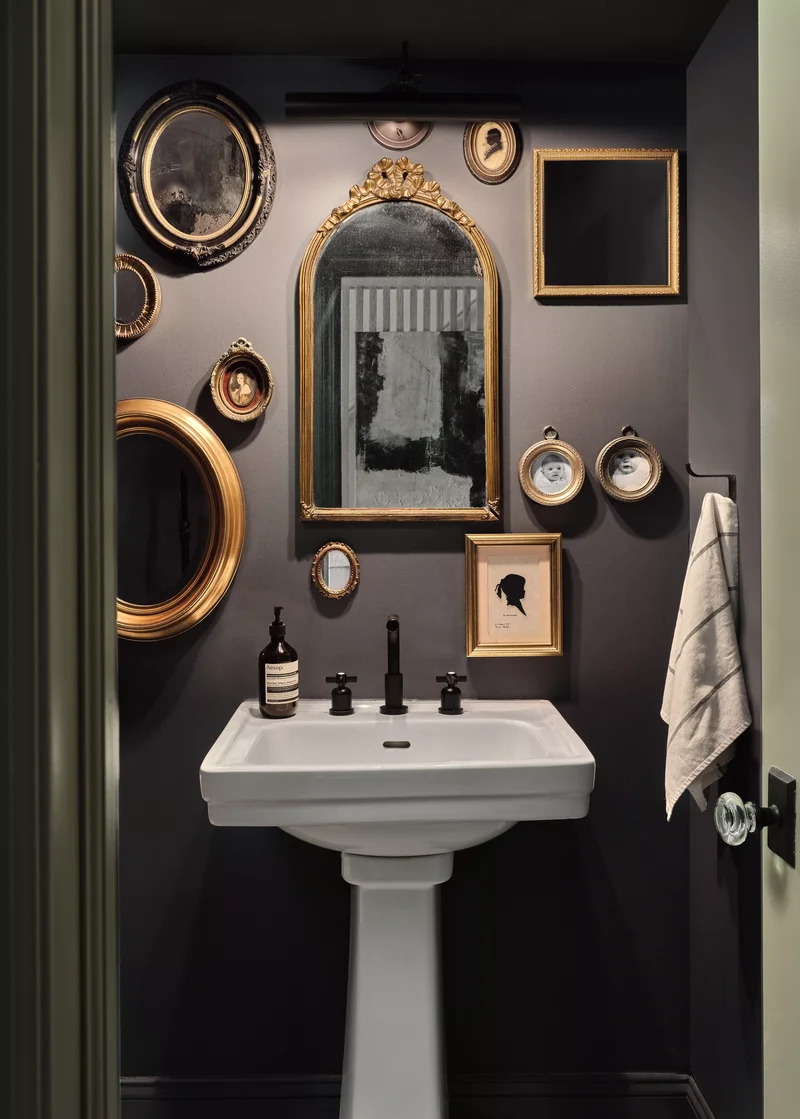20 Brilliant Tiny Bathroom Ideas That Really Work 15 Install a Gallery Wall