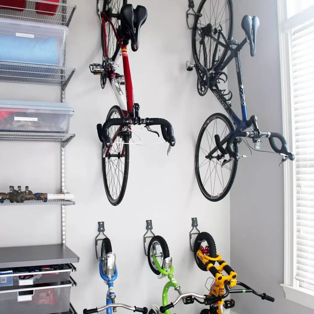 18 Smart Bike Storage Solutions for Your Garage Space Install a Heavy Duty Vertical Bike Hook