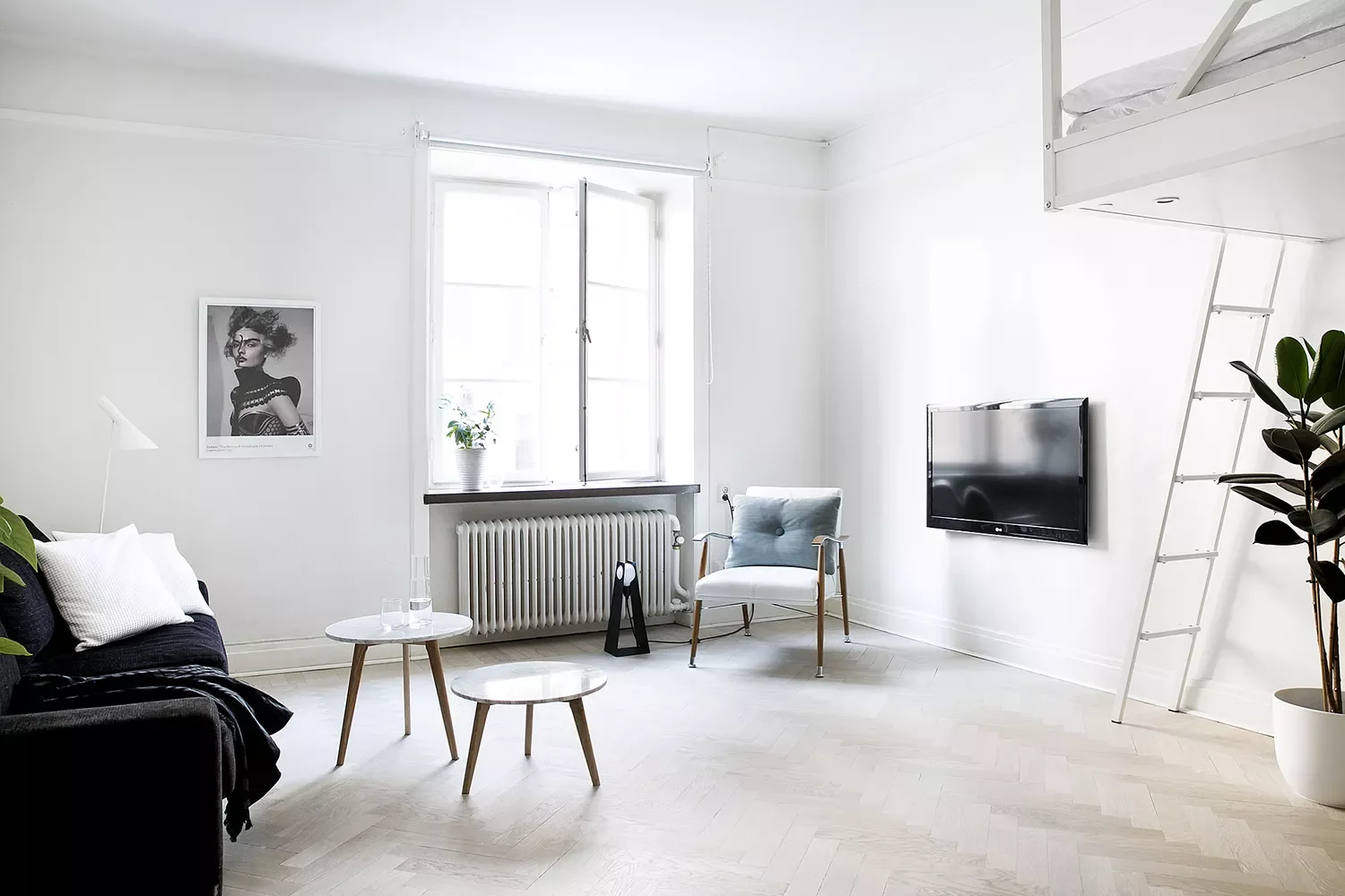 19 Affordable Ways to Transform Your Apartment Living Room 6 Install a Loft Bed