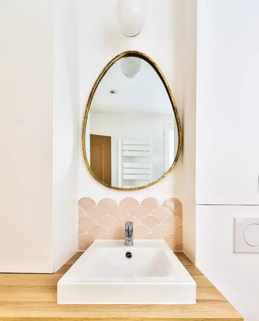 20 Brilliant Small Bathroom Tile Ideas That'll Transform Your Tiny Space 12 Install a Mini Backsplash