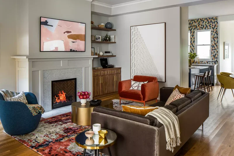 50 Beautiful Fireplace Ideas for Cozy, Elegant Spaces 7 Install a Mosaic Surround