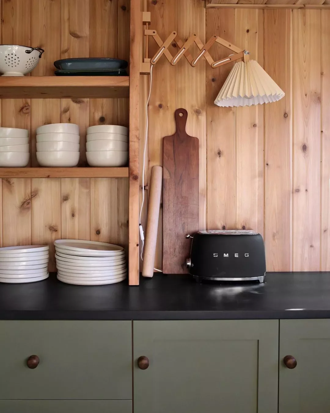 18 Cozy Cabin Kitchen Design Ideas That'll Make You Want to Move to the Mountains 14 Install a Sconce