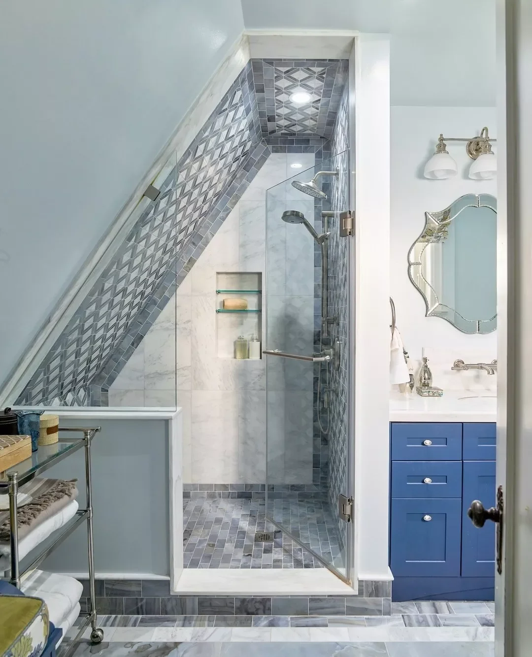 30 Brilliant Ways to Transform Your Small Attic Space With Low Ceilings 6 Install a Shower in the Center