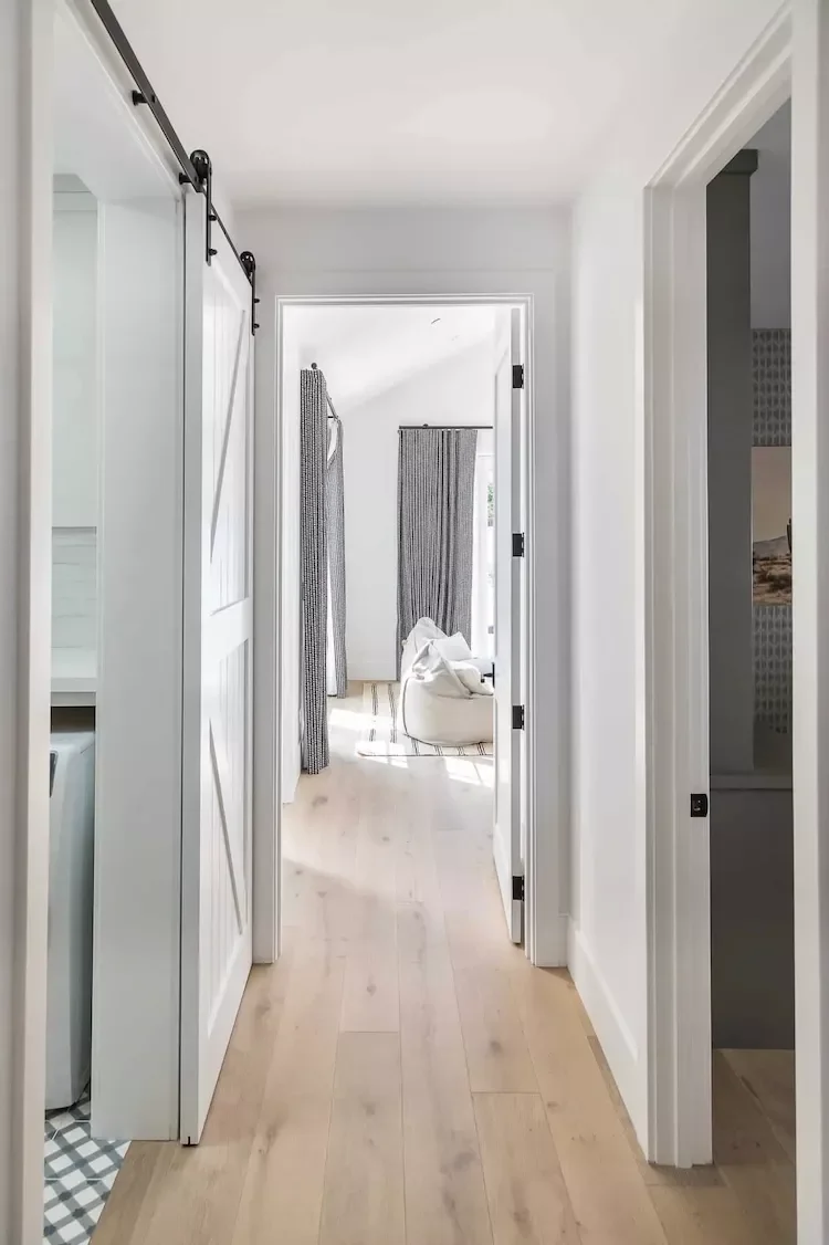 57 Creative Laundry Room Ideas That'll Make You Actually Enjoy Doing Chores Install a Sliding Door