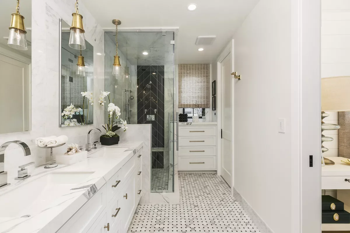 20 Stunning Bathroom Window Treatment Ideas That'll Transform Your Space 5 Install a Small Woven Shade