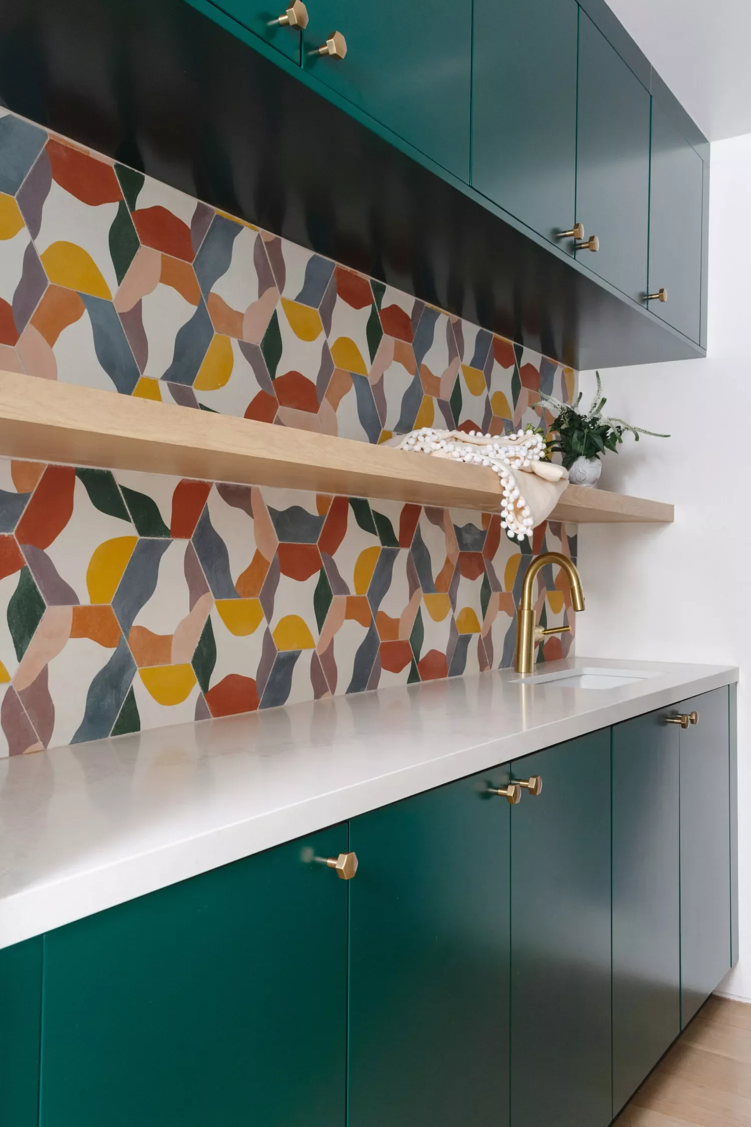 57 Creative Laundry Room Ideas That'll Make You Actually Enjoy Doing Chores Install a Tile Backsplash