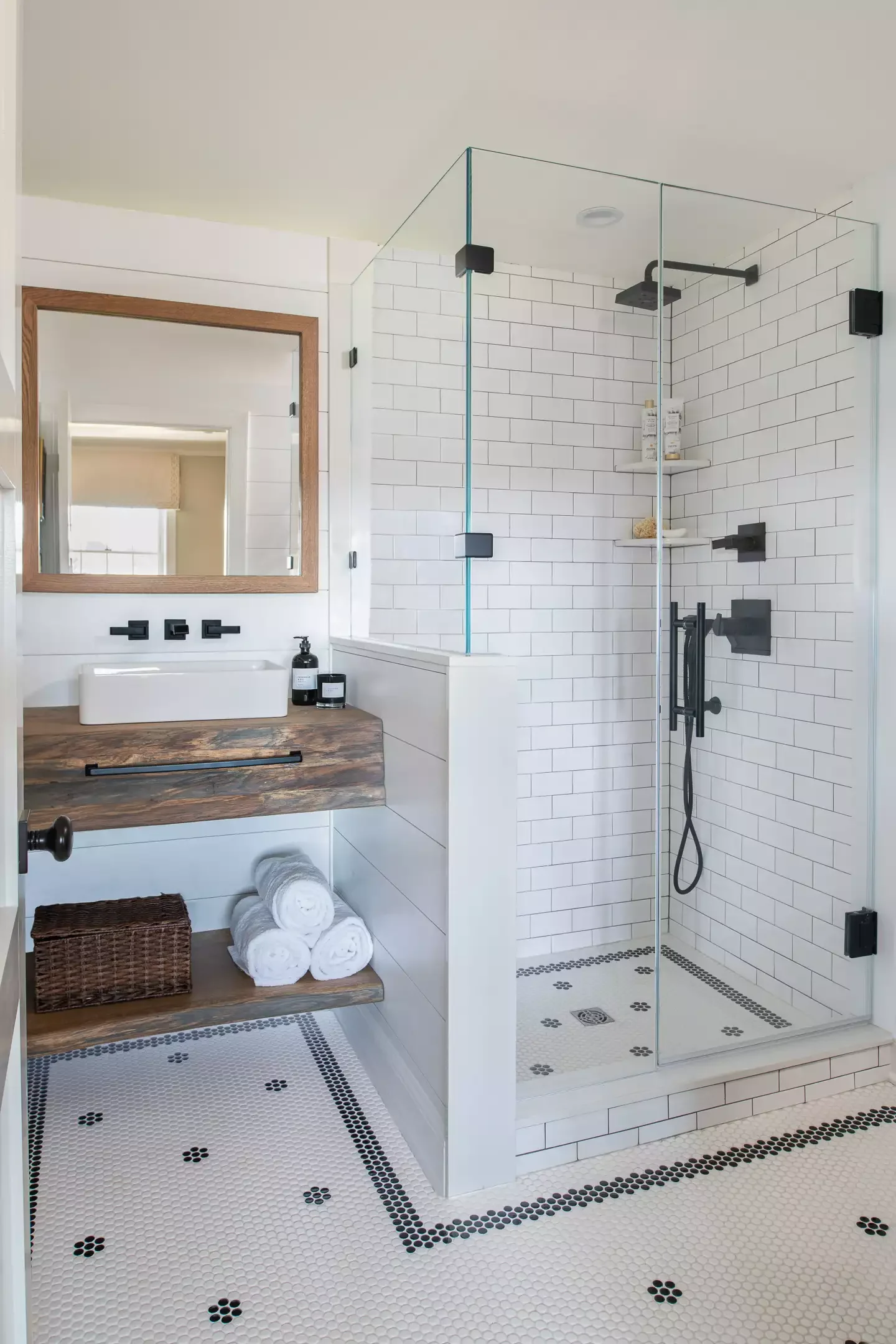 30 Rustic Bathroom Ideas That'll Give You Serious Country Cottage Vibes 15 Install a Wooden Vanity