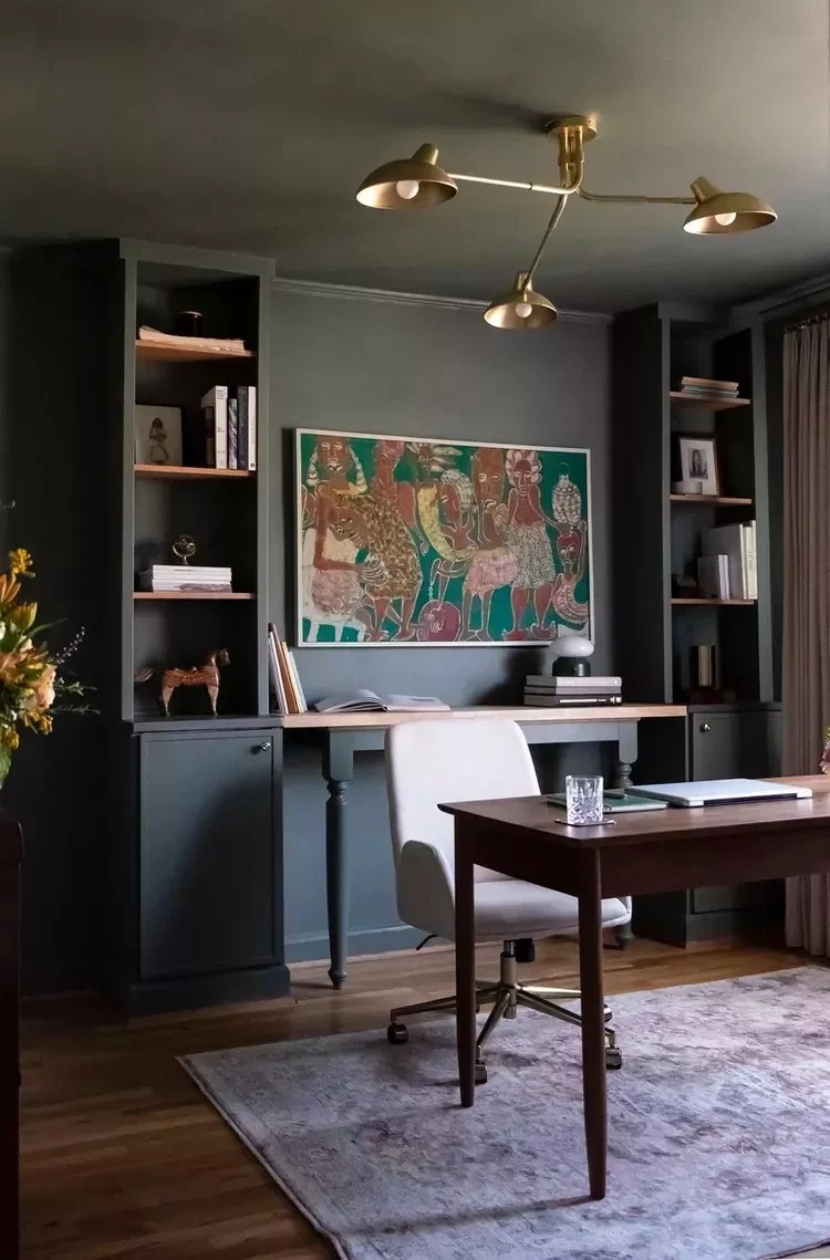 45 Creative Home Office Decorating Ideas That Transform Your Workspace Install a Zoom Background