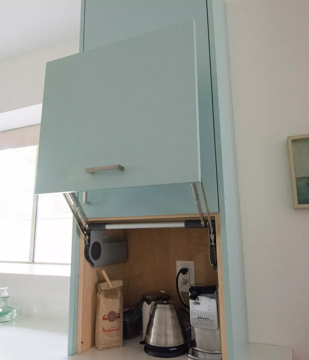15 Brilliant Appliance Garage Ideas to Organize Your Kitchen in Style 3 Install an Door That Goes Out and Up