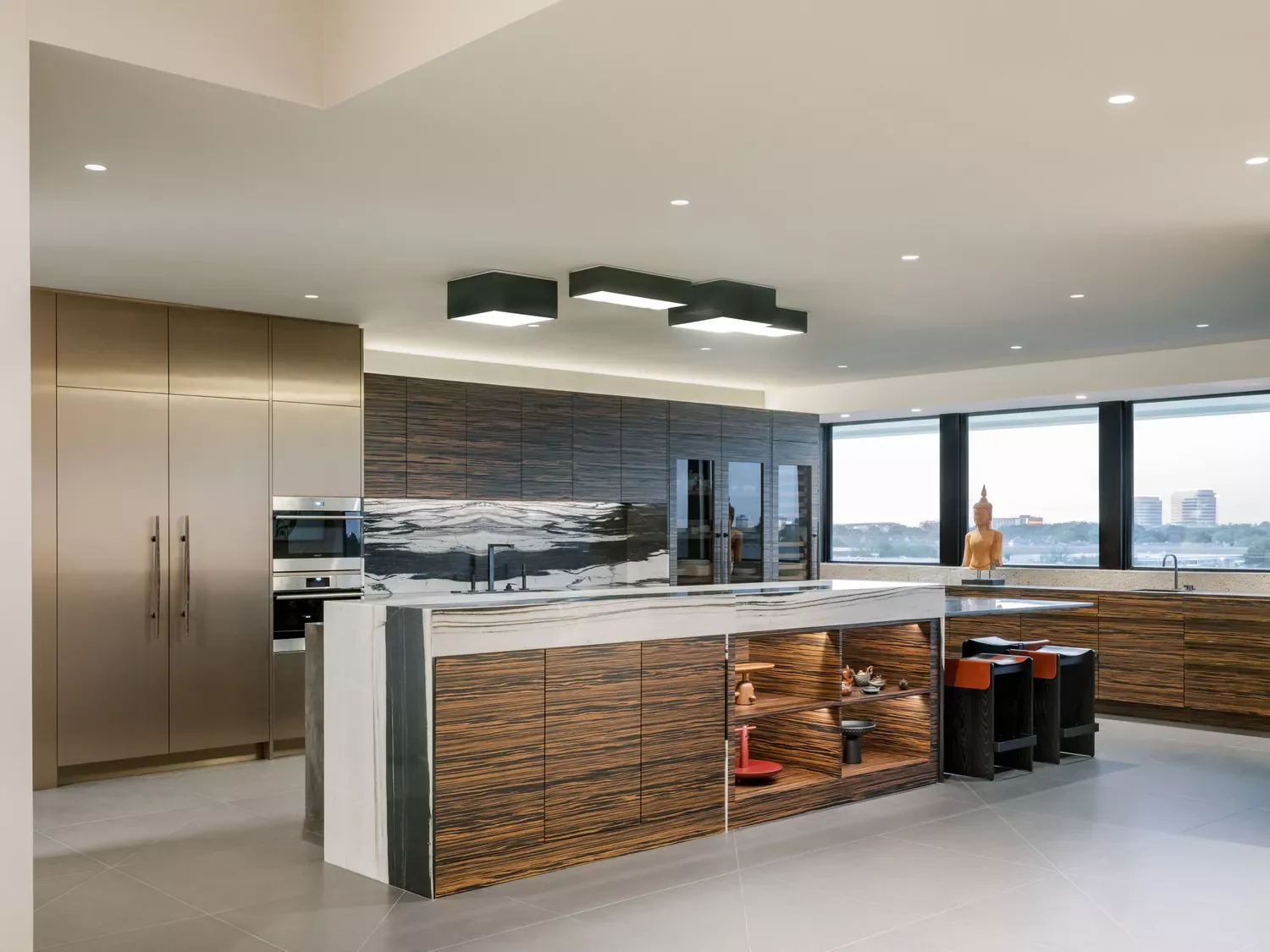 38 Stunning Kitchen Island Back Panel Ideas That Will Transform Your Space 31 Integrate Open Shelving
