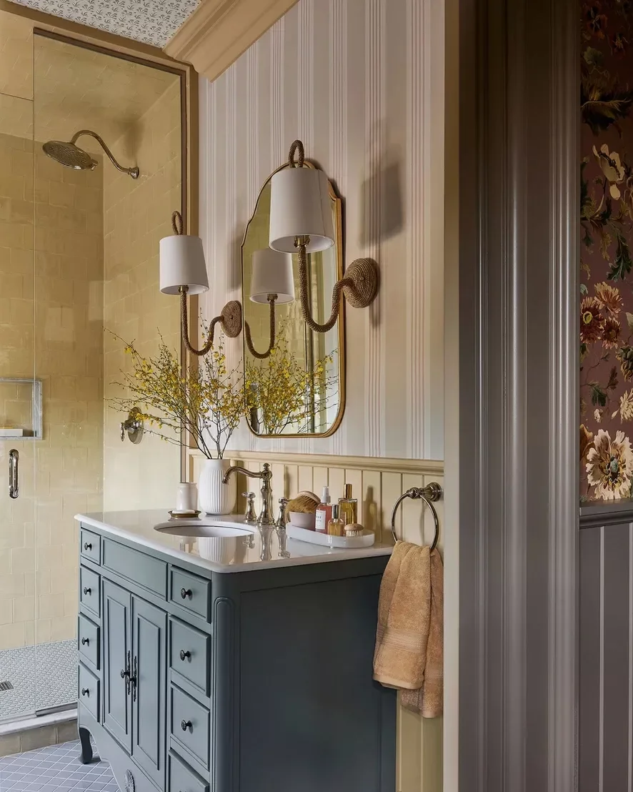 32 Stunning Modern Farmhouse Bathroom Ideas for Timeless Style 28 Introduce Soft Colors