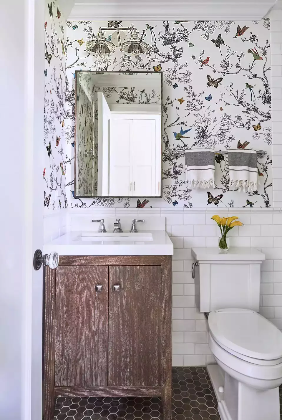 20 Budget-Friendly Ideas to Transform Your Small Bathroom 5 Jazz Up Your Walls