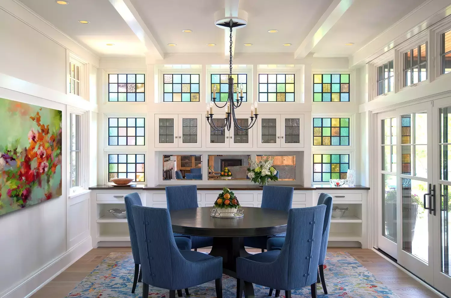15 Beautiful Stained Glass Window Ideas to Transform Every Room in Your Home 12 Jazz Up the Dining Room