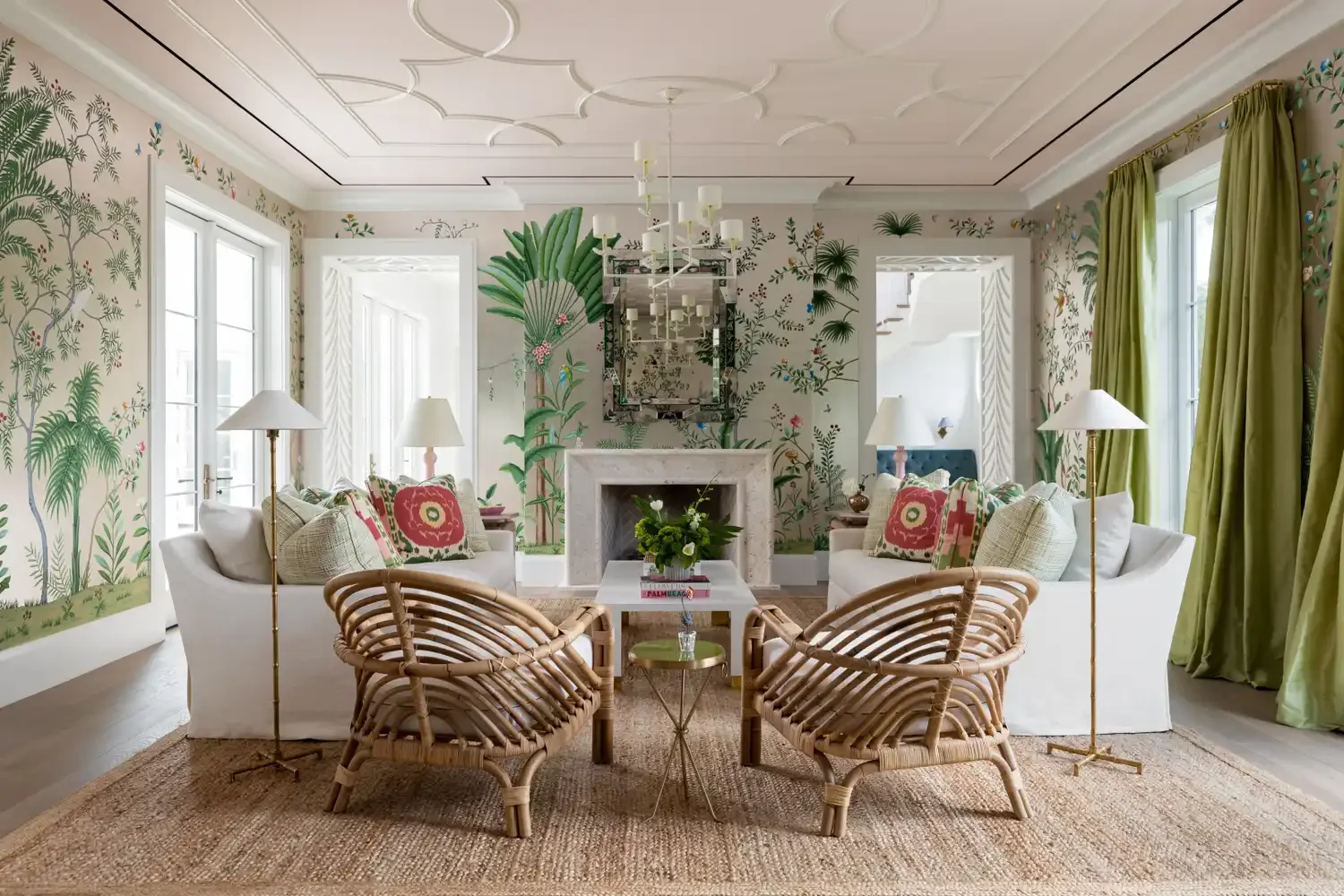 35 Stunning Living Room Wallpaper Ideas to Transform Your Space 23 Just Like a Mural