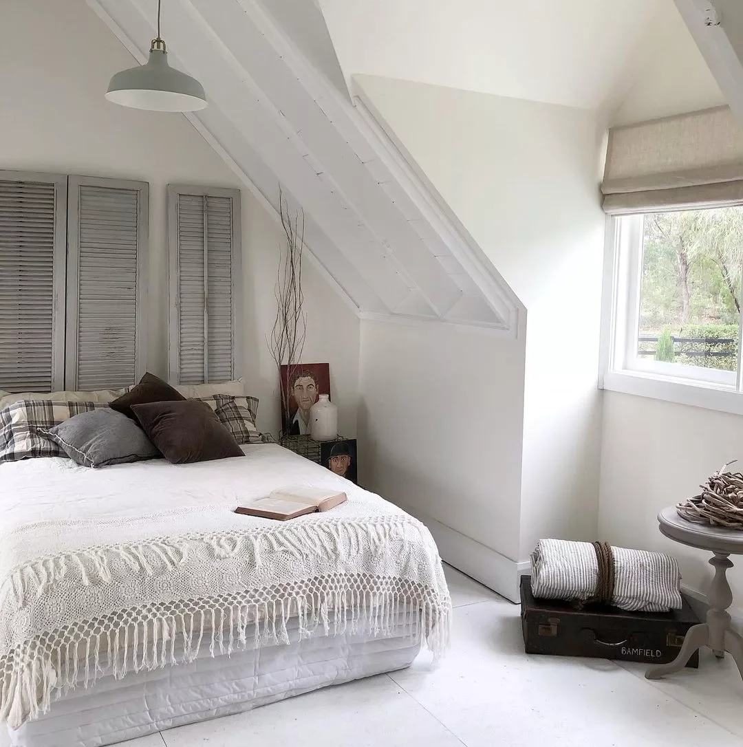 33 Cozy Attic Bedroom Ideas That Will Transform Your Space 18 Keep Colors Neutral