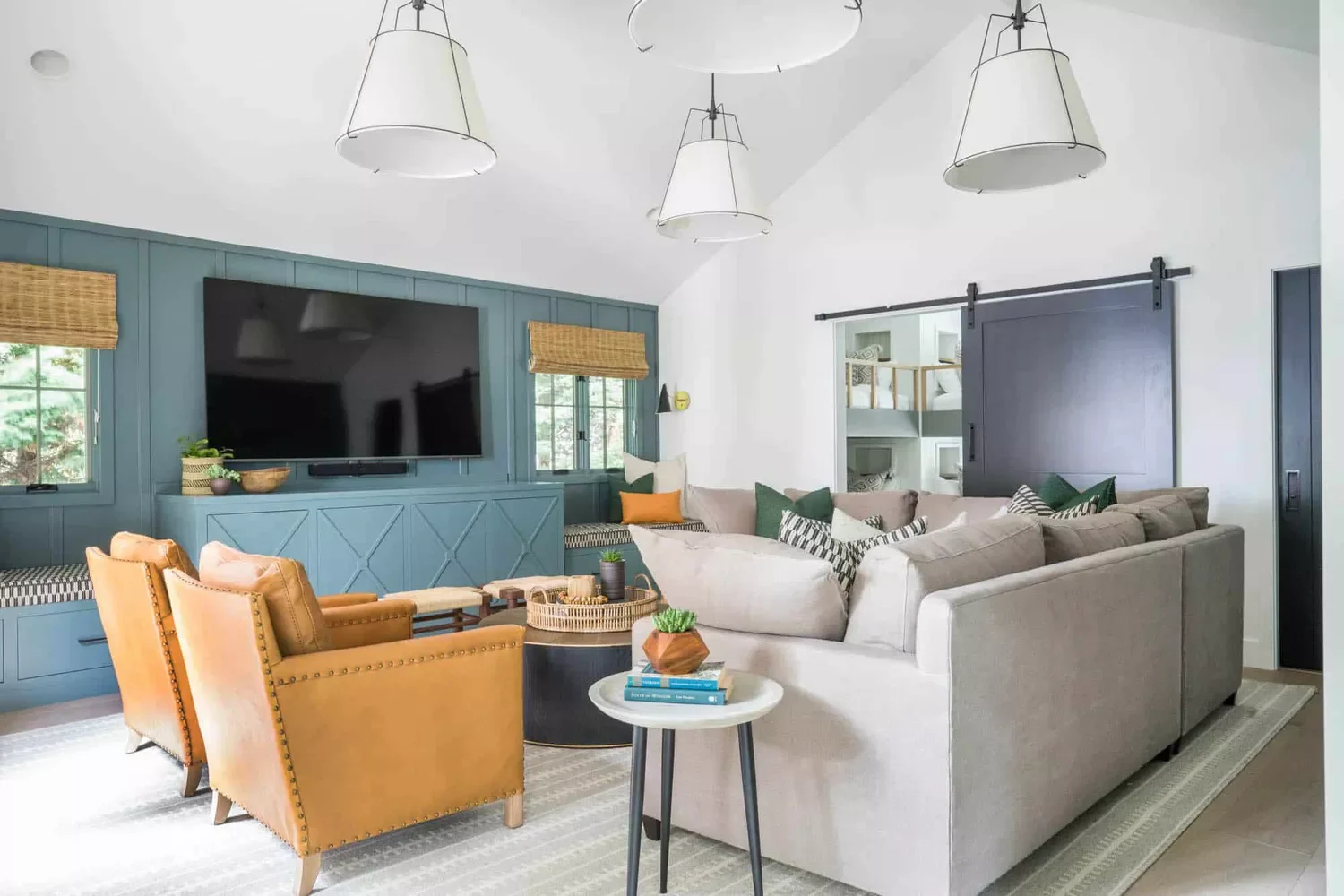 42 Stylish TV Room Ideas That Balance Entertainment and Beautiful Design 29 Keep It Casual