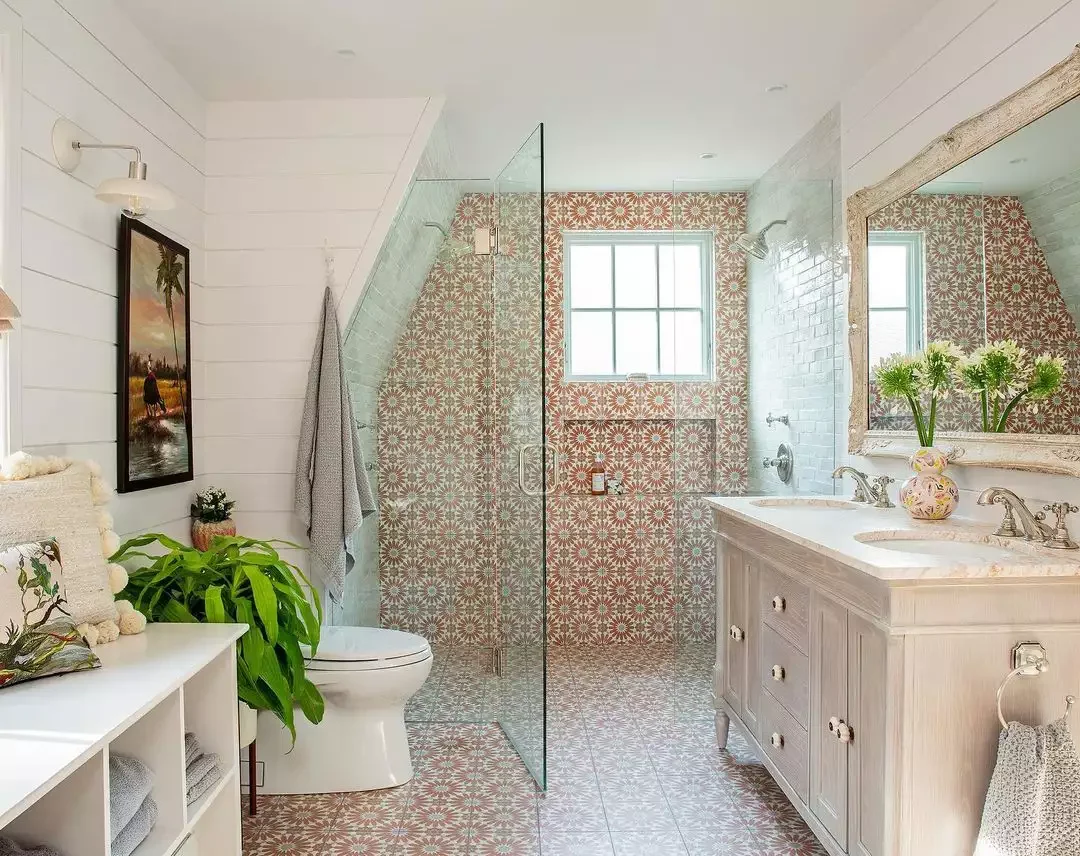 20 Stunning Bathroom Floor Designs That Will Transform Your Space 17 Keep It Continuous