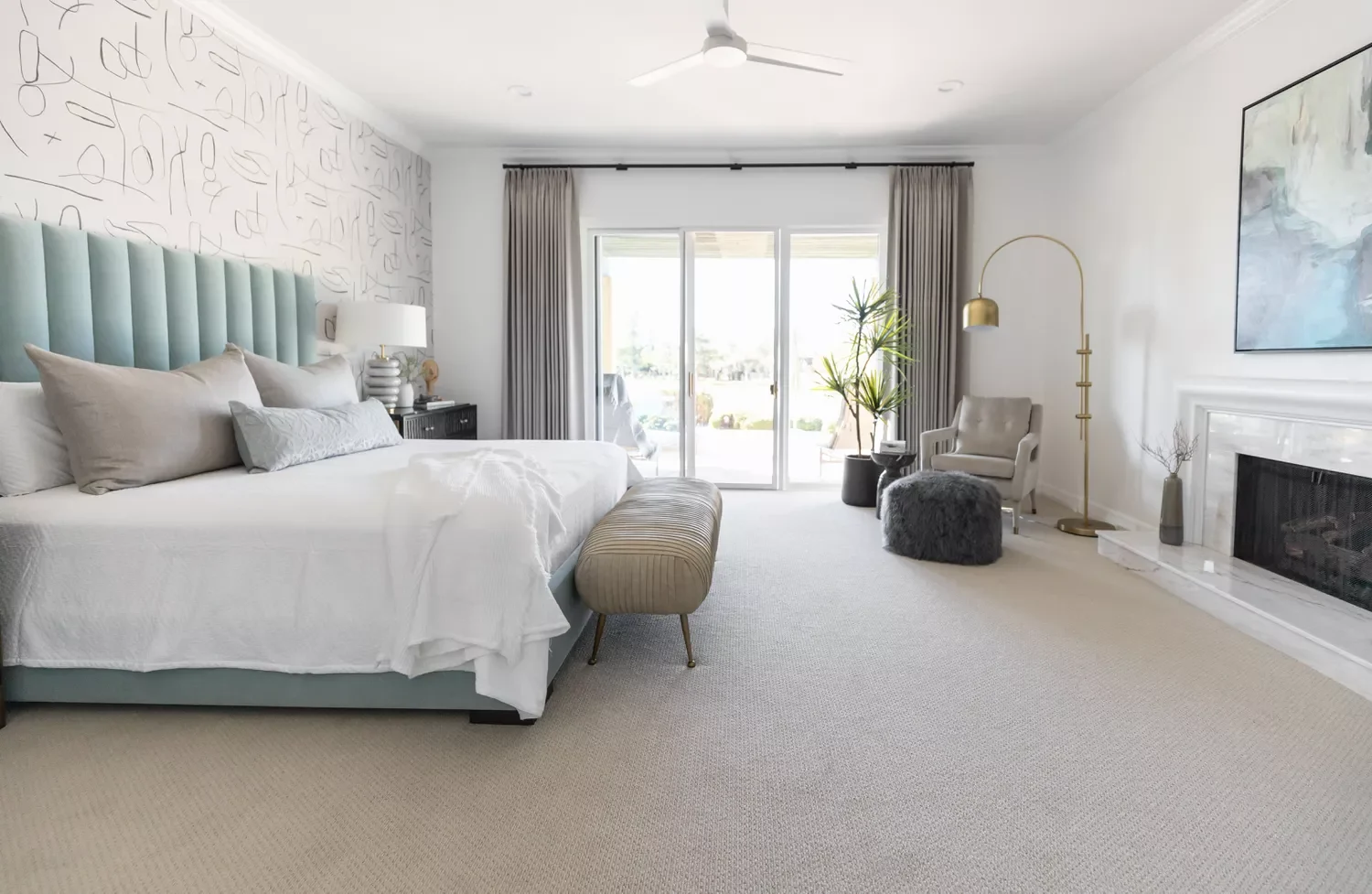 55 Stunning Bedroom Fireplace Ideas That Will Transform Your Sleep Sanctuary 48 Keep It Low