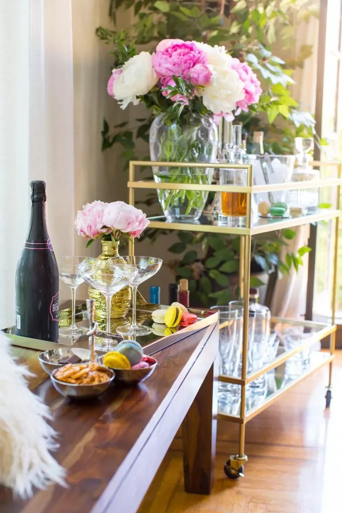 33 Stylish Bar Cart Ideas That'll Transform Your Home Entertainment Game 4 Keep It Simple