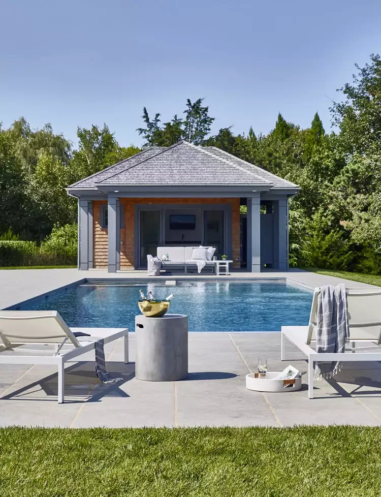 38 Stunning Pool Deck Designs for Your In-Ground and Above-Ground Swimming Pool 33 Keep It Simple