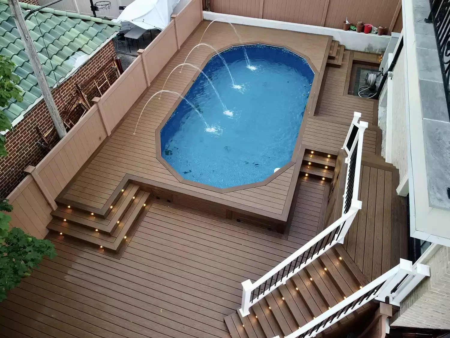 37 Brilliant Above-Ground Pool Deck Ideas That Won't Break Your Budget 11 Keep It Simple