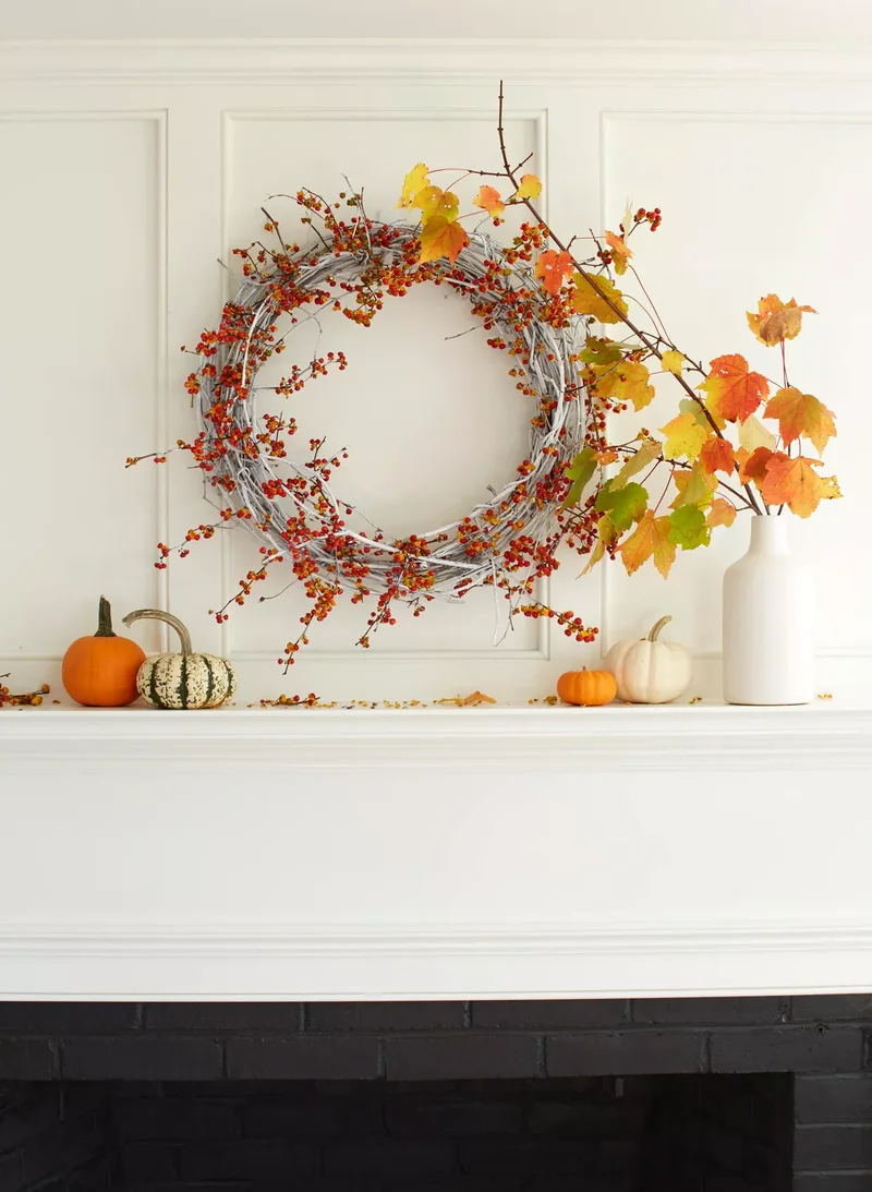 48 Fall Mantel Decorating Ideas For Seasonal Style 37 Keep It Simple