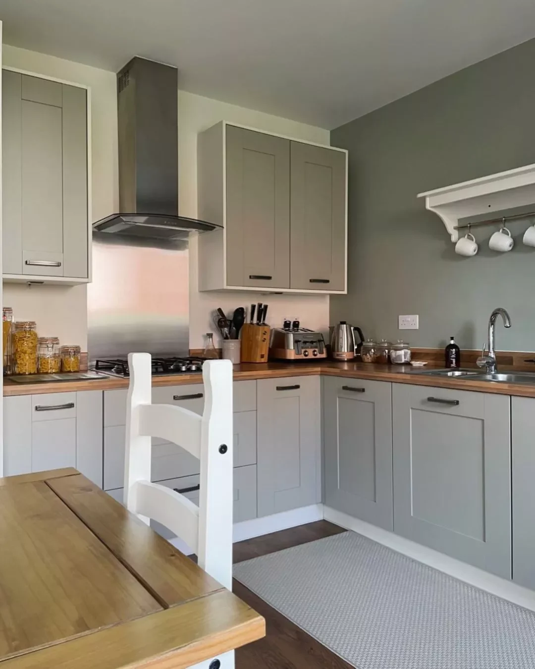 23 Stunning Sage Green Kitchen Ideas That Never Go Out of Style 10 Keep the Walls Bare