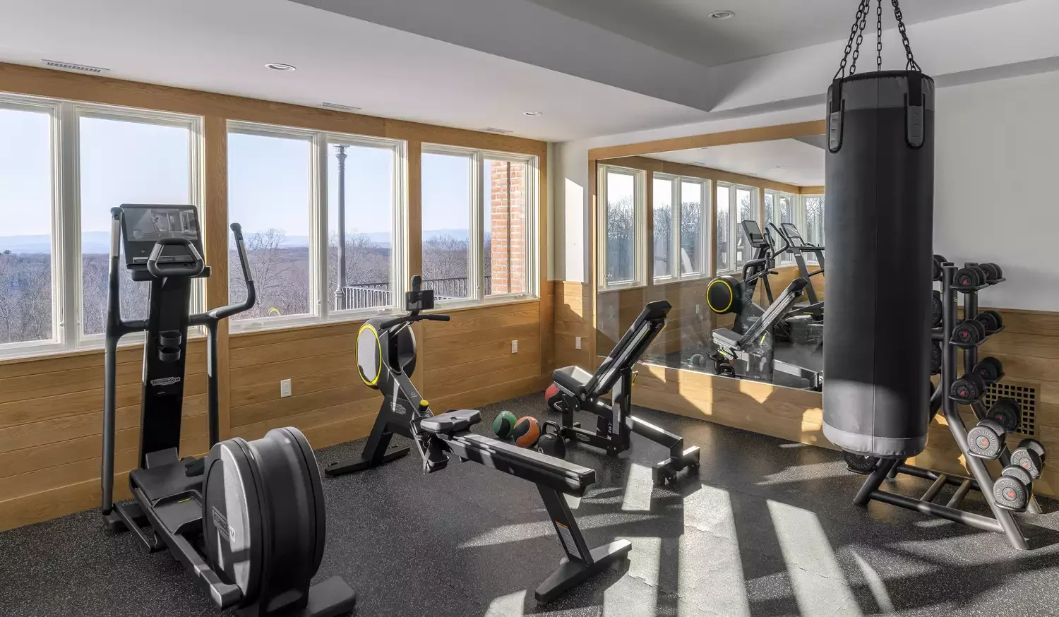 37 Inspiring Home Gym Design Ideas That'll Transform Your Workout Space Keep the Windows Bare