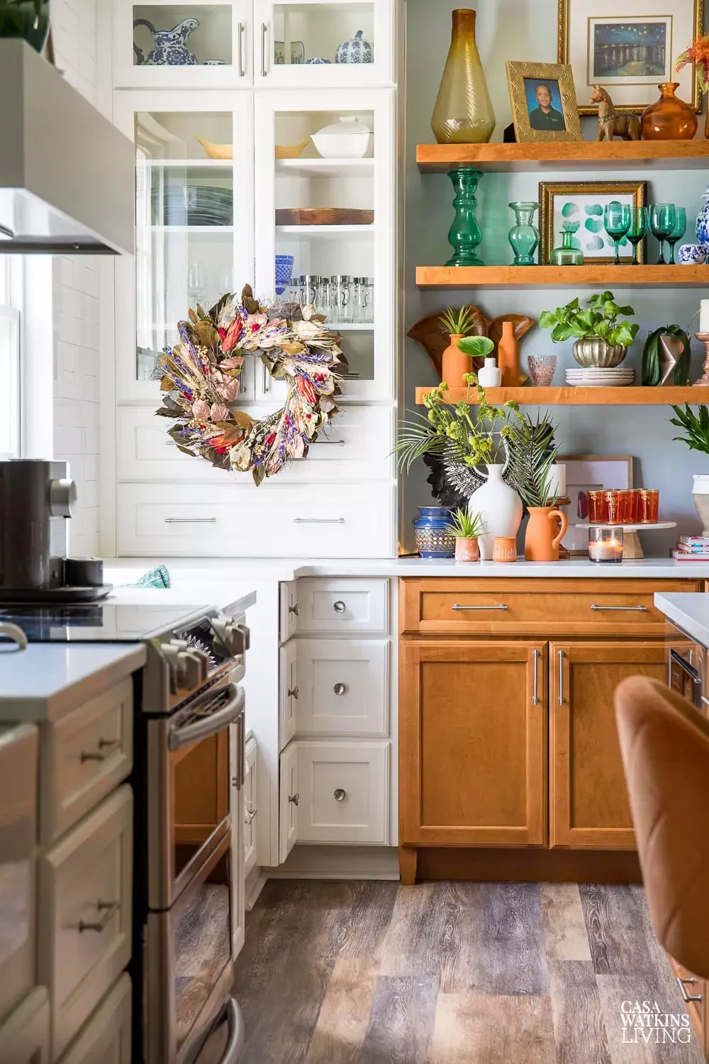 66 Beautiful Fall Wreath DIY Ideas to Welcome Autumn Into Your Home 45 Kitchen Cabinet Wreath