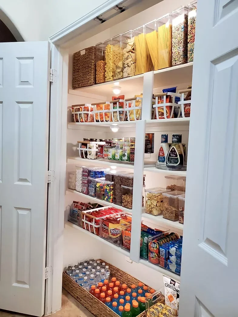 37 Smart Pantry Shelving Solutions to Transform Your Storage Space LED-Lit Pantry Shelving