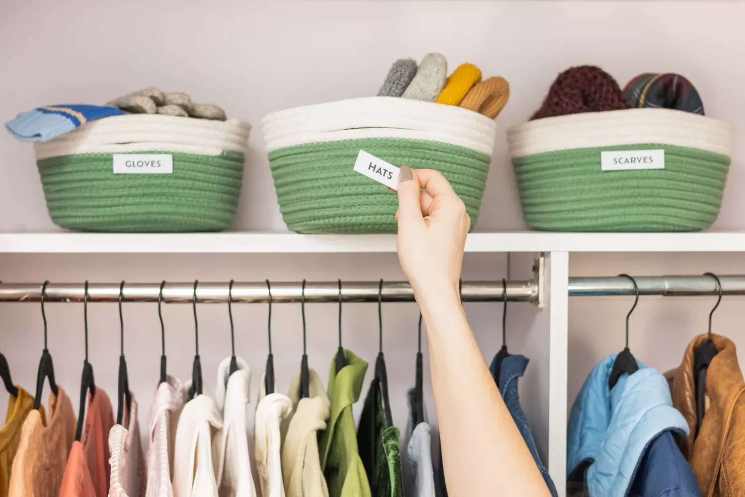 36 Brilliant Closet Organization Ideas to Transform Your Space Label Your Storage Bins and Baskets